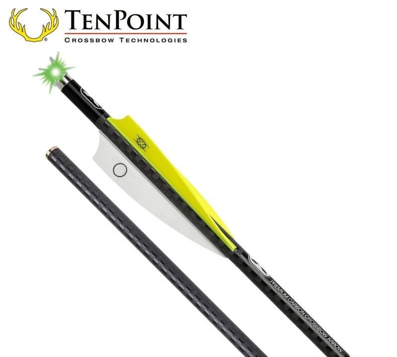 TenPoint Evo-X Centrepunch Lighted Carbon Bolt 16in Qty 3