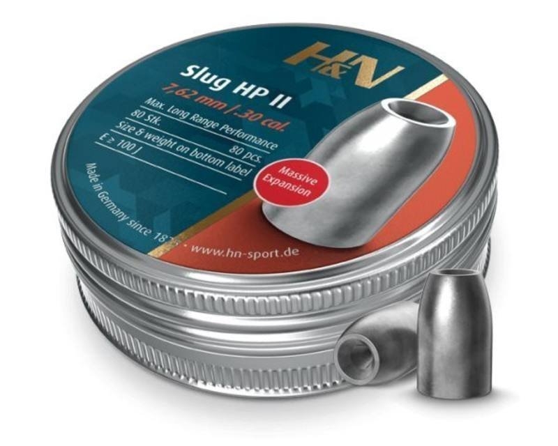 H&N Sport .30 Slug HP II 50gr Pellets 80 Rounds