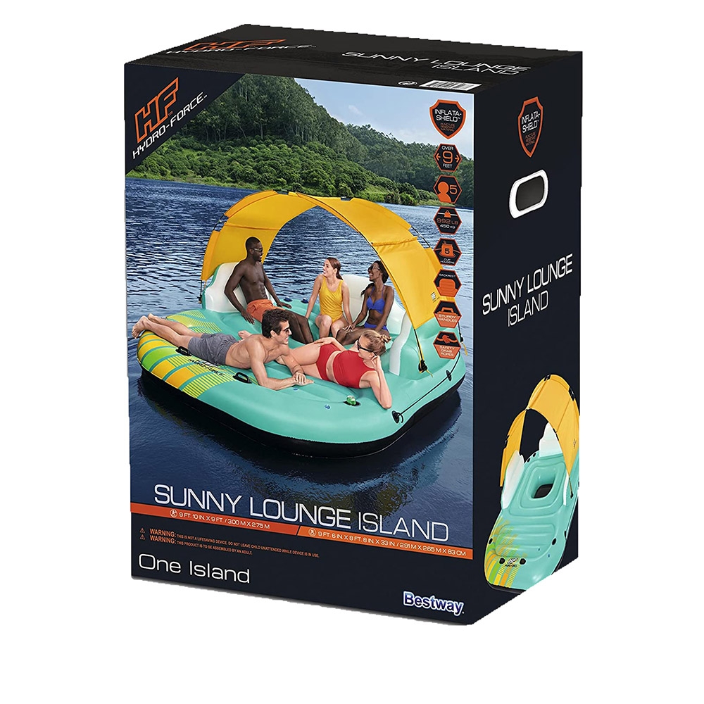 Hydro-Force Sunny Lounge 5-Person Inflatable Island Lounge