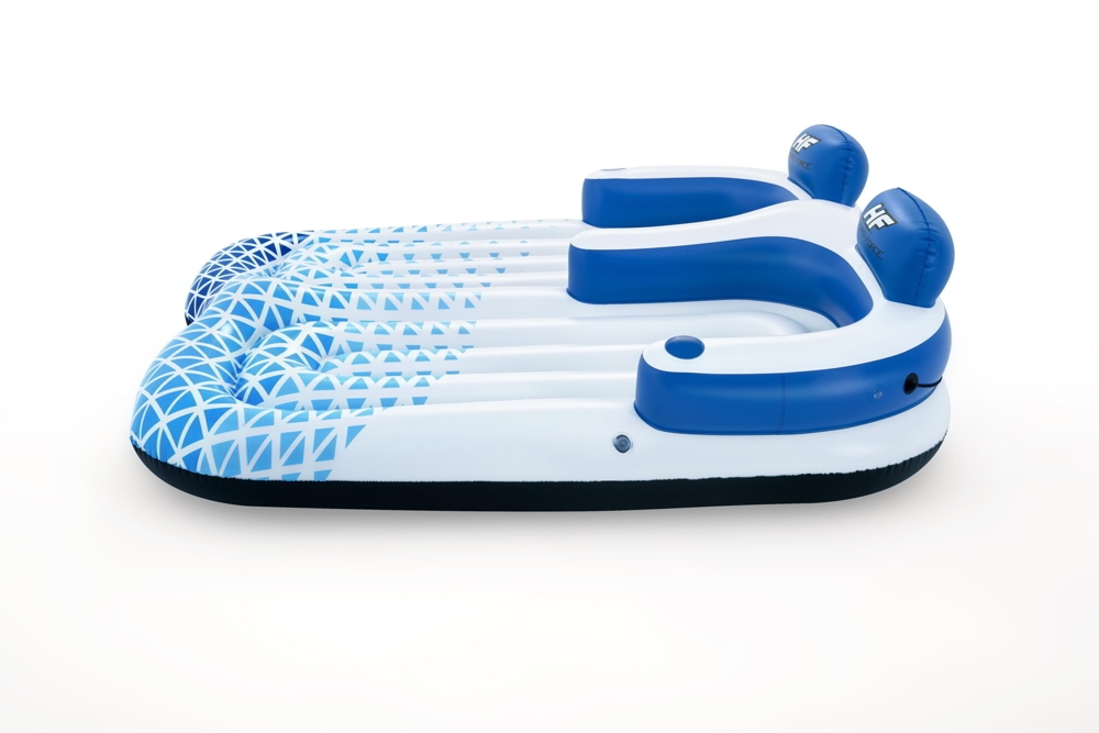Hydro-Force Indigo Wave Double Lounge Pool Float 1.96 x 1.93m