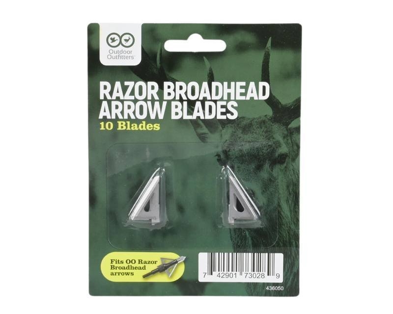 Outdoor Outfitters Broadhead Razor Replacement Blades Qty 10