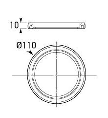 Hella Marine 83mm Round Lamp Mounting Ring 90mmOD