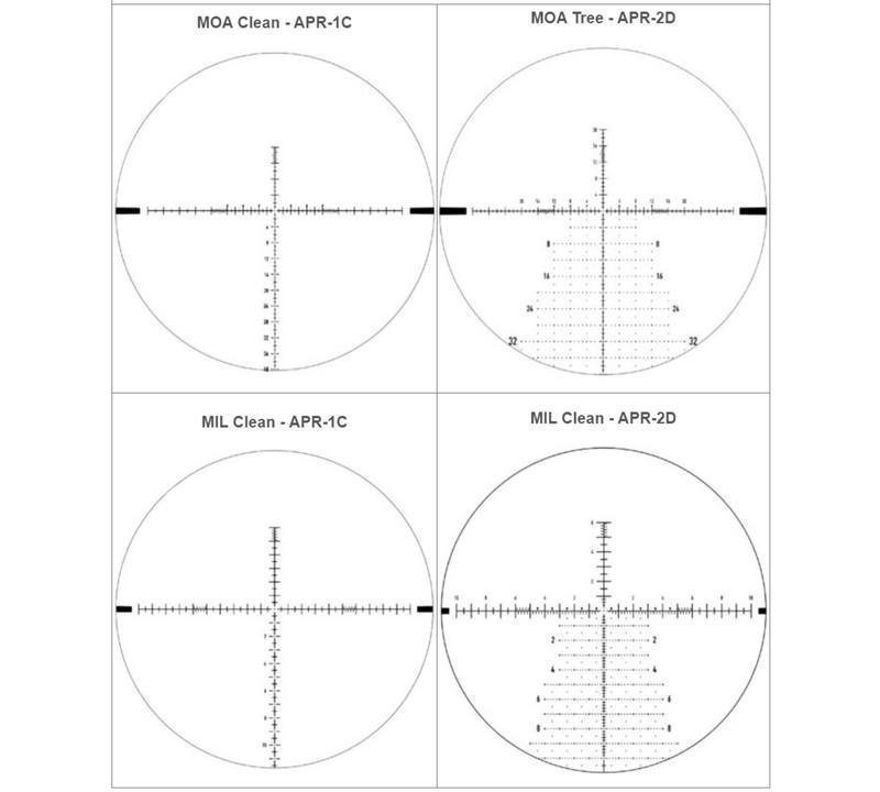 Element Helix 6 24x50 MOA Clean APR-1C Reticle