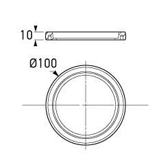 Hella Marine 83mm Round Lamp Mounting Ring 90mmOD