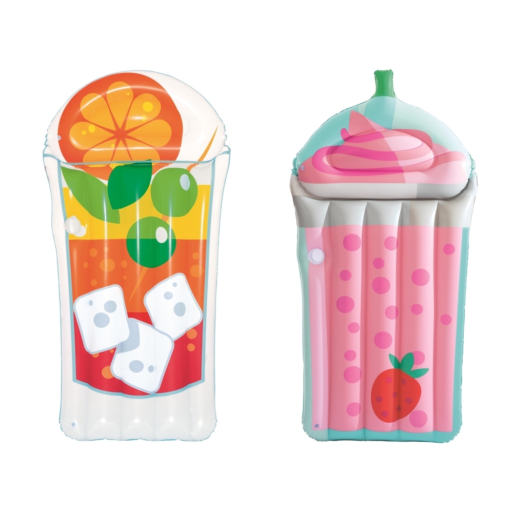 Bestway Tropical Beverage Inflatable Lilo Pool Float Orange