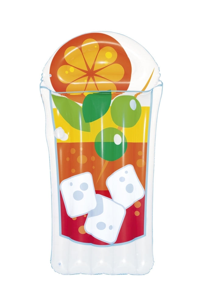 Bestway Tropical Beverage Inflatable Lilo Pool Float Orange