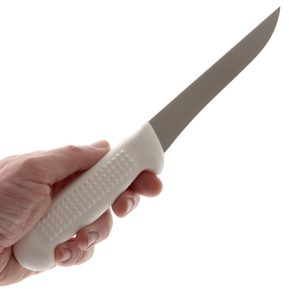 Victory 1/710/15/115 High Carbon Straight Boning Knife White Handle 15cm Victory 1/710/15/115 High Carbon Straight Boning Knife White Handle 15cm