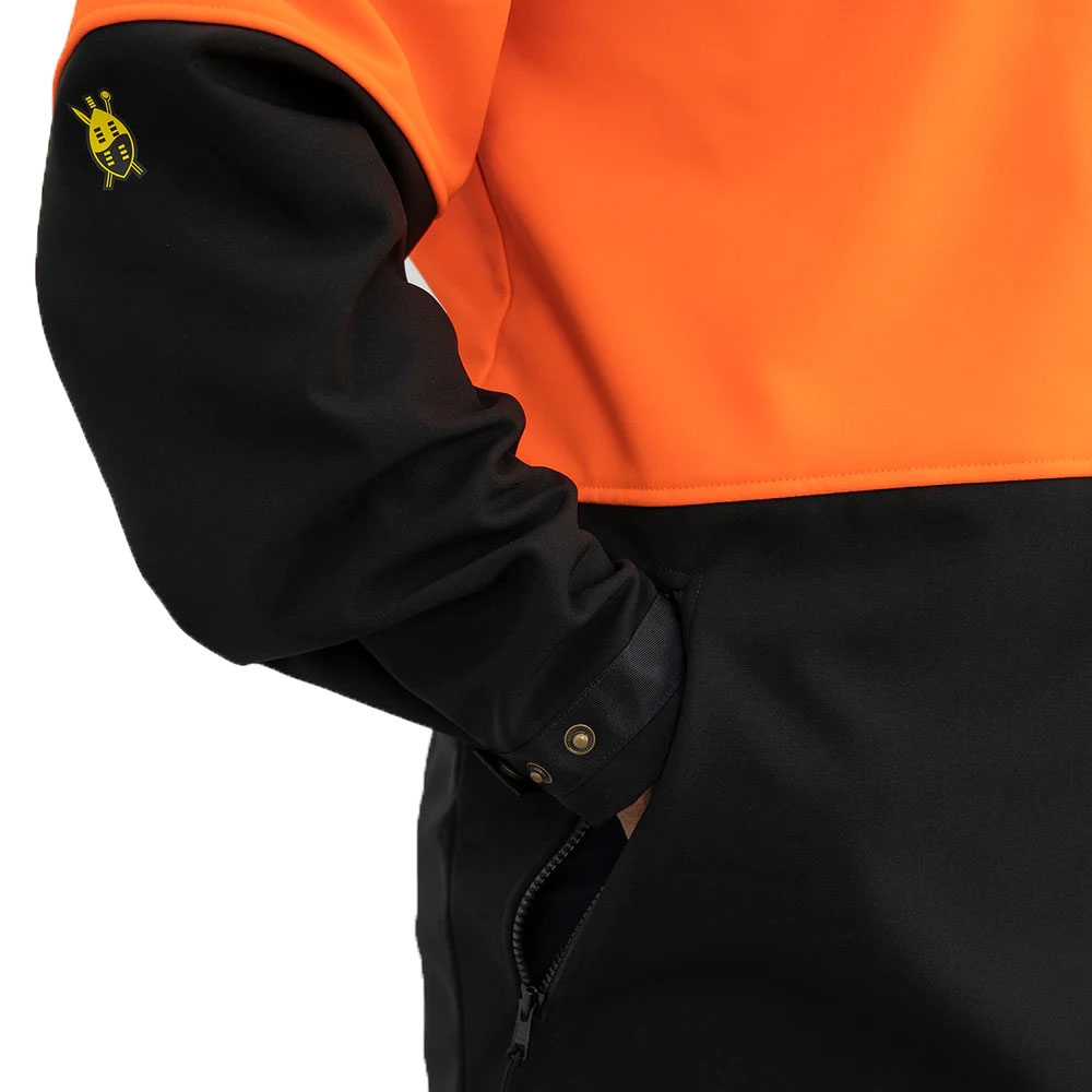 Swazi Yukon High-Vis Windproof Anorak Jacket Blaze/Black 4XL