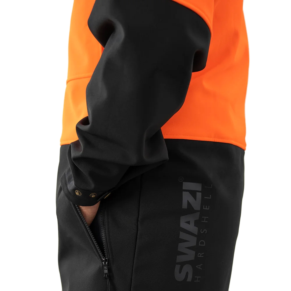 Swazi Yukon High-Vis Windproof Anorak Jacket Blaze/Black 4XL