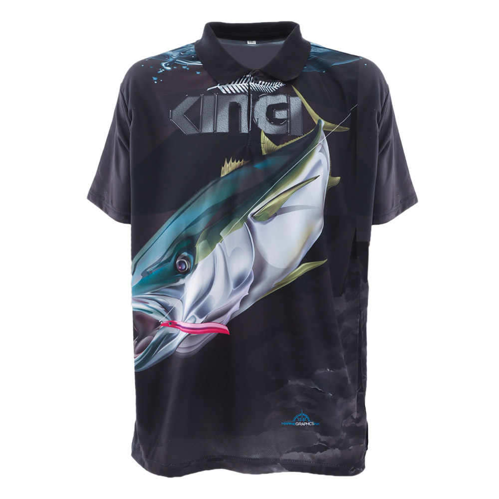 Mad About Fishing UPF40 Kingfish Polo Shirt XS