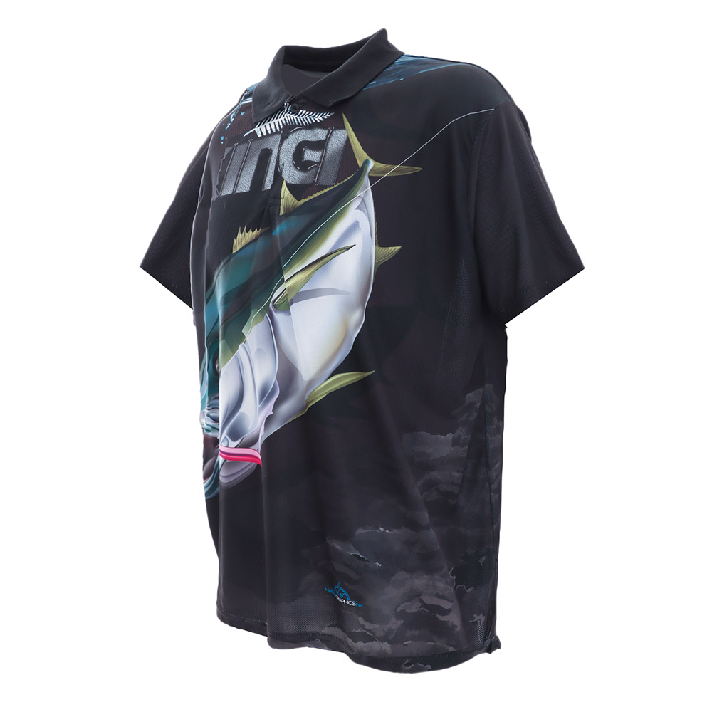 Mad About Fishing UPF40 Kingfish Polo Shirt XS