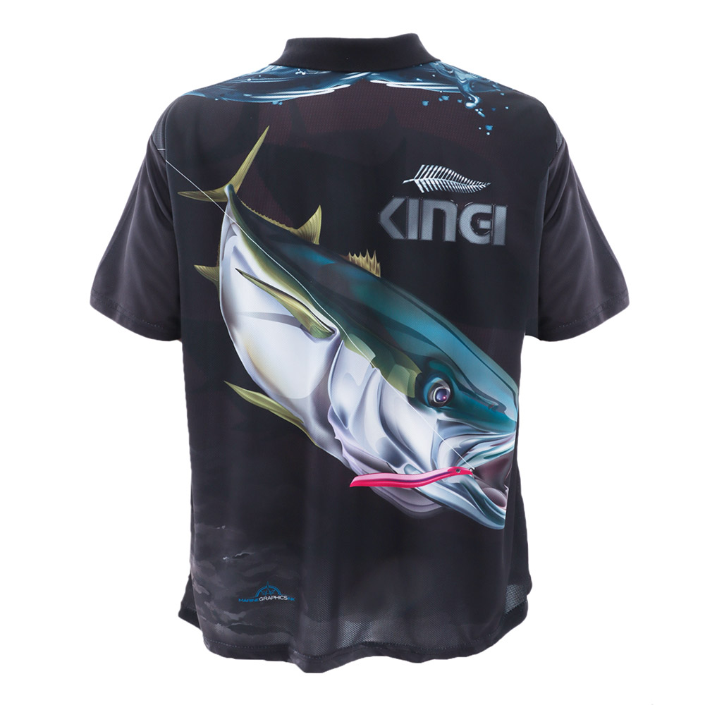 Mad About Fishing UPF40 Kingfish Polo Shirt XS