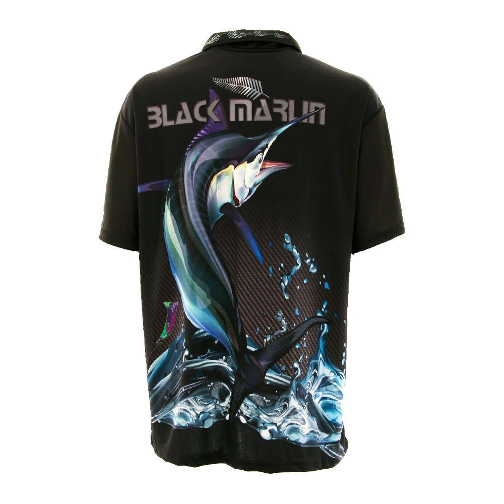 Mad About Fishing UPF40 Marlin Polo Shirt Small