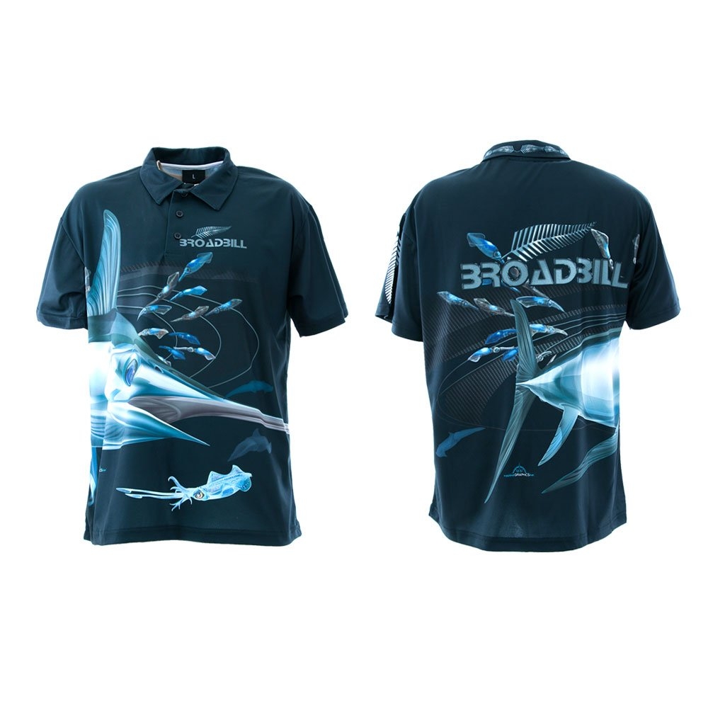 Mad About Fishing UPF40 Broadbill Polo Shirt 6XL