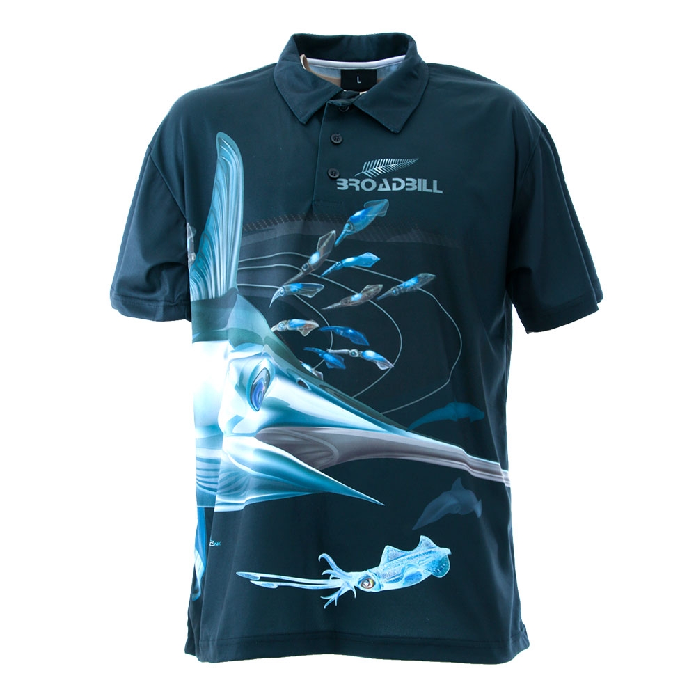 Mad About Fishing UPF40 Broadbill Polo Shirt 5XL