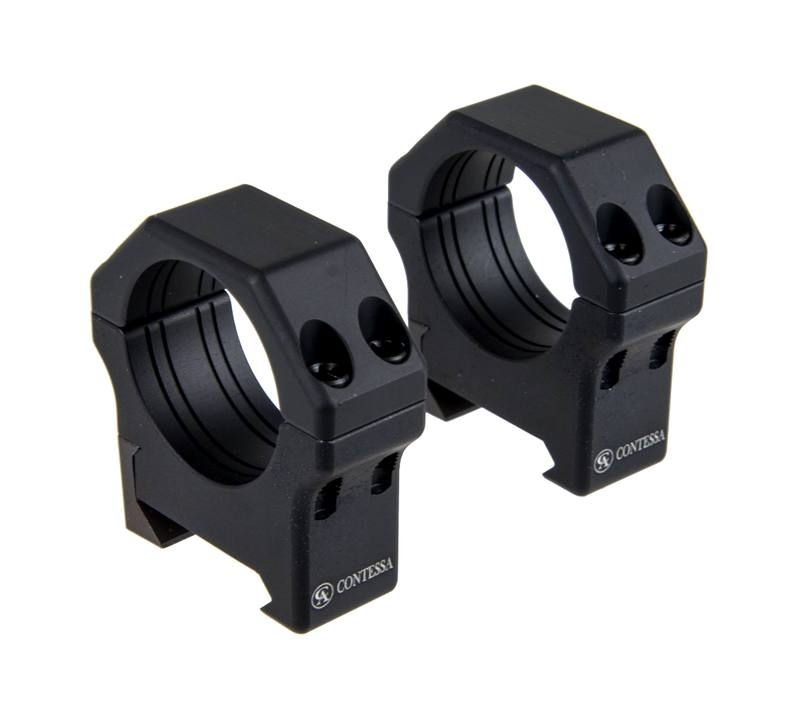 Contessa Lite Rings 1in Low Matte Fits Picatinny Rail