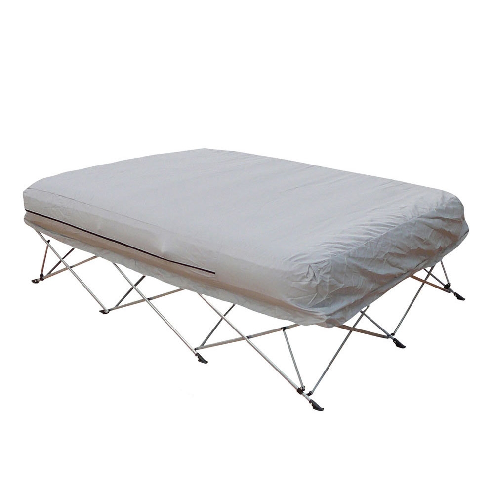 Kiwi Camping Velour Deluxe Queen Airbed with Frame
