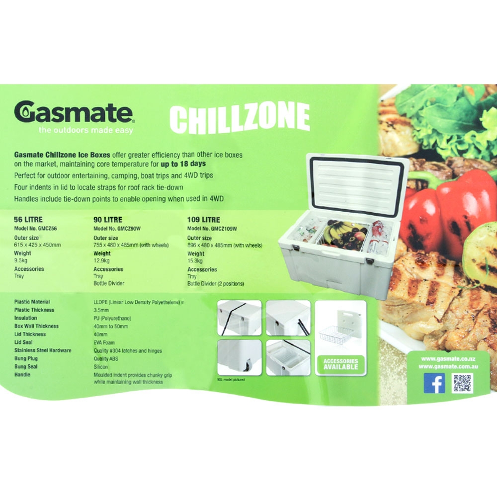 Gasmate Chillzone Ice Box Chilly Bin 56L