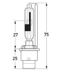 Hella Marine D2R HID Xenon Gas Discharge Bulb 12/24V