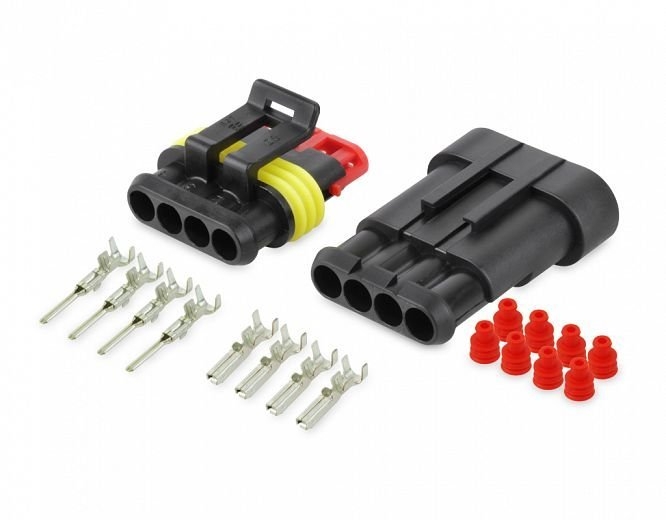Hella Marine Super Seal Connector 4 Pole Plug and Socket Kit