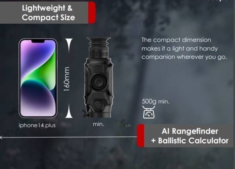 ThermTec Vidar 335L Laser Rangefinder Thermal Scope 35mm