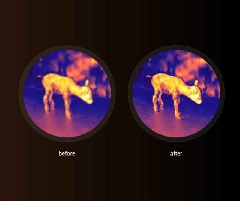 Guide Infrared TU451 Thermal Imaging Scope with Laser Rangefinder 50mm 50Hz