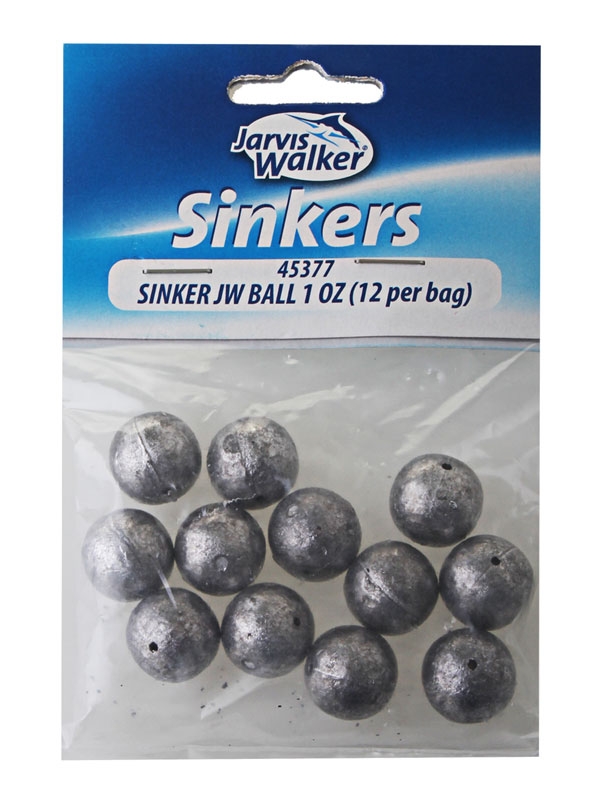 Jarvis Walker Ball Sinker 1oz Qty 12