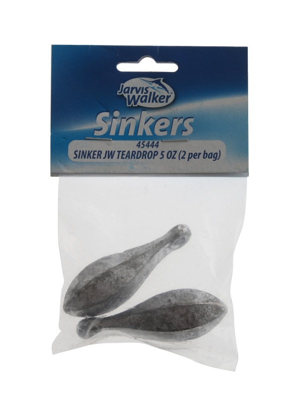 Jarvis Walker Teardrop Sinkers 5oz Qty 2