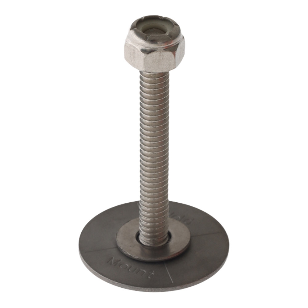 Weld Mount 2inch Tall SS Stud 1/4-20