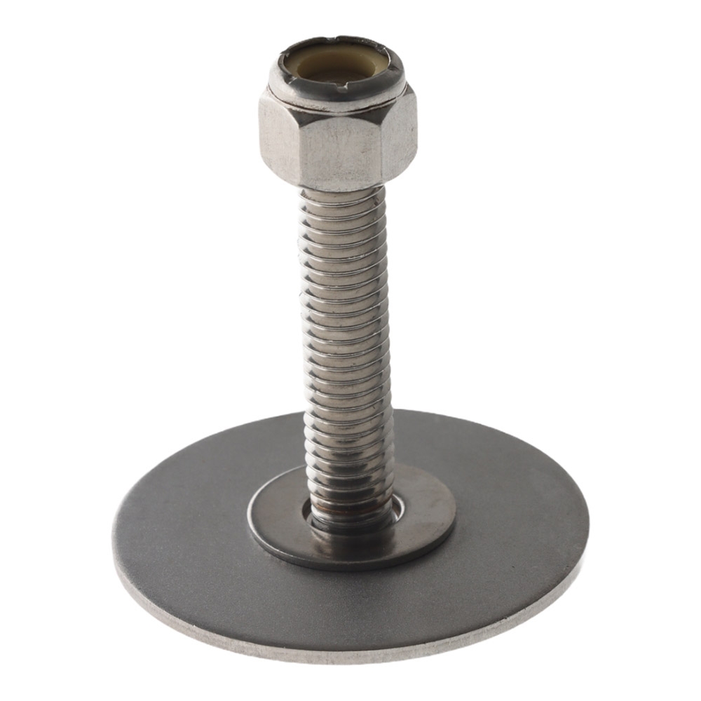 Weld Mount 2in Tall SS Stud 3/8-16