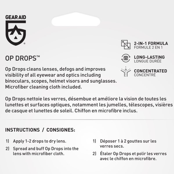 Gear Aid Op Drops Anti-Fog and Lens Cleaner 7ml