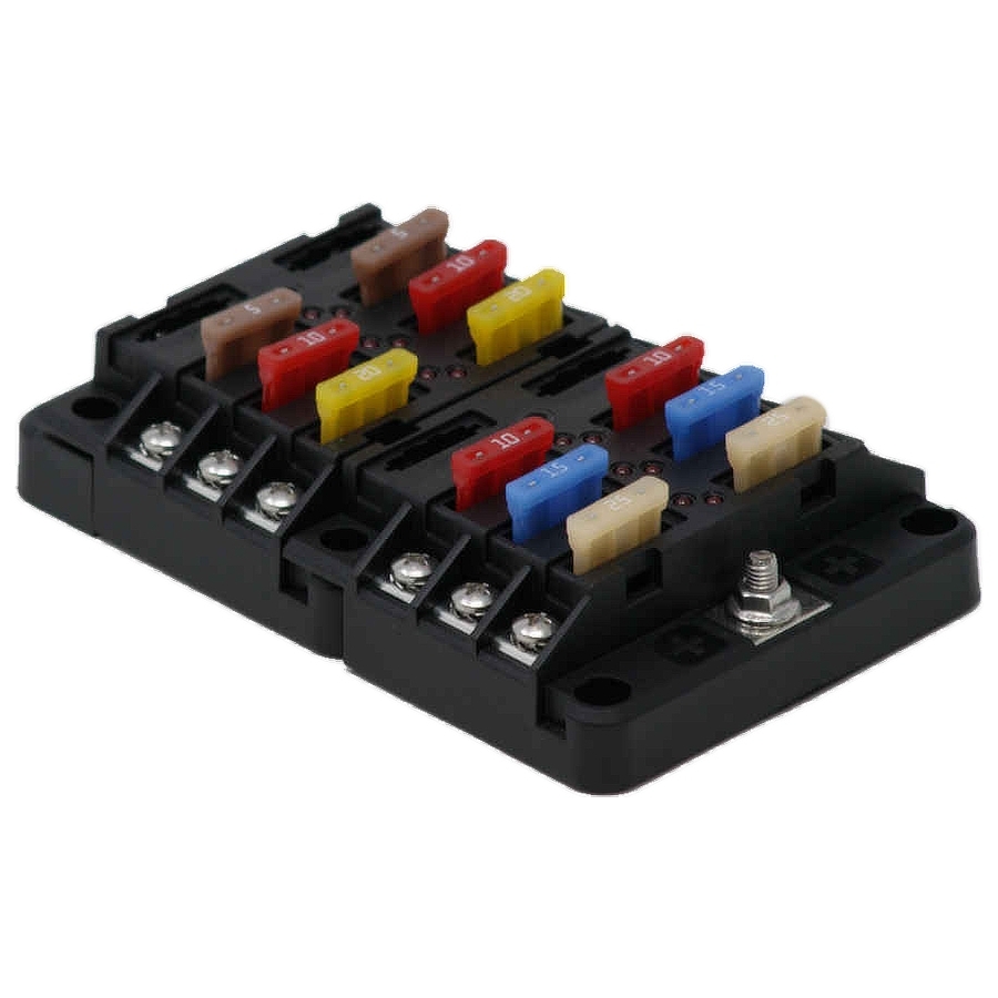 Egis Mobile Electric RT Fuse Block 12 Pos with LED Indication