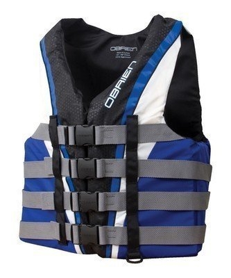 O'Brien 4-Belt Nylon Pro Mens Life Jacket Blue