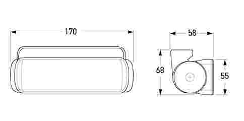 Hella Marine DuraLED WL1300 LED Work Lamp Close Range White
