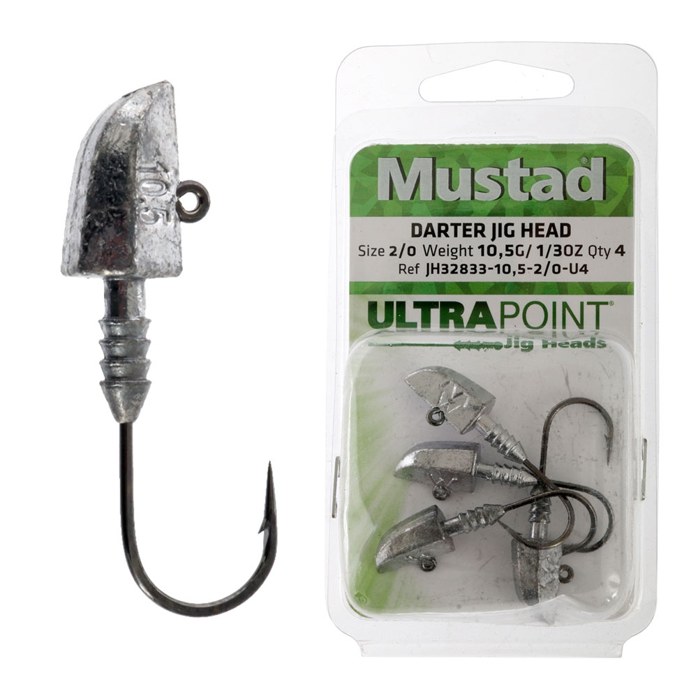 Mustad Darter Jig Heads Size 2/0 10.5g Qty 4