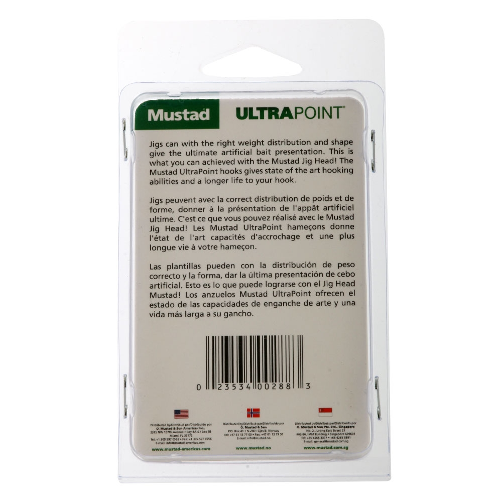 Mustad Darter Jig Heads Size 5/0 14g Qty 4