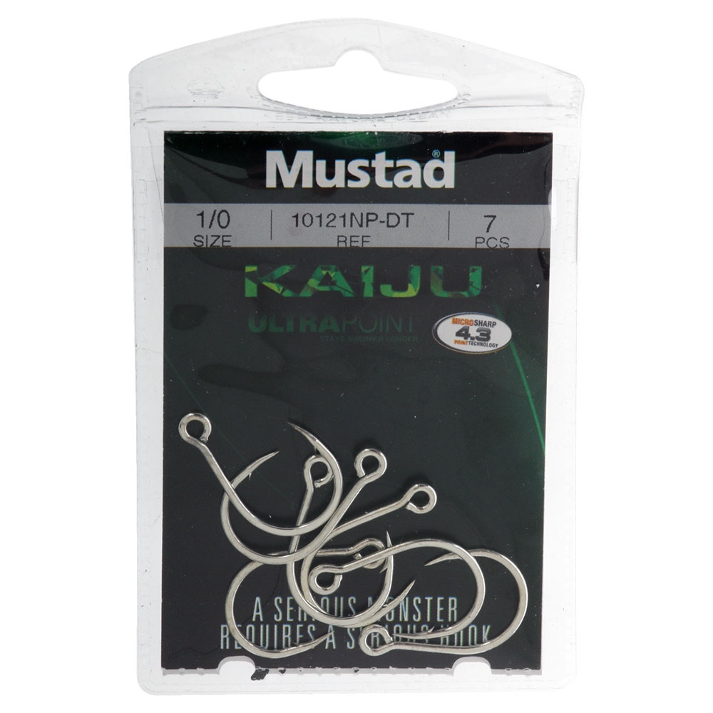 Mustad Kaiju In-Line Jig Hooks 1/0 Qty 7