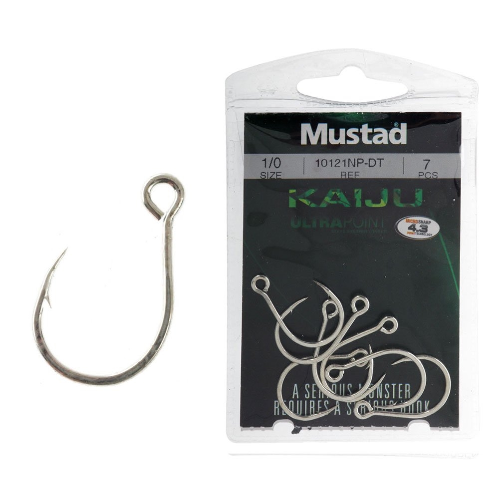 Mustad Kaiju In-Line Jig Hooks 1/0 Qty 7