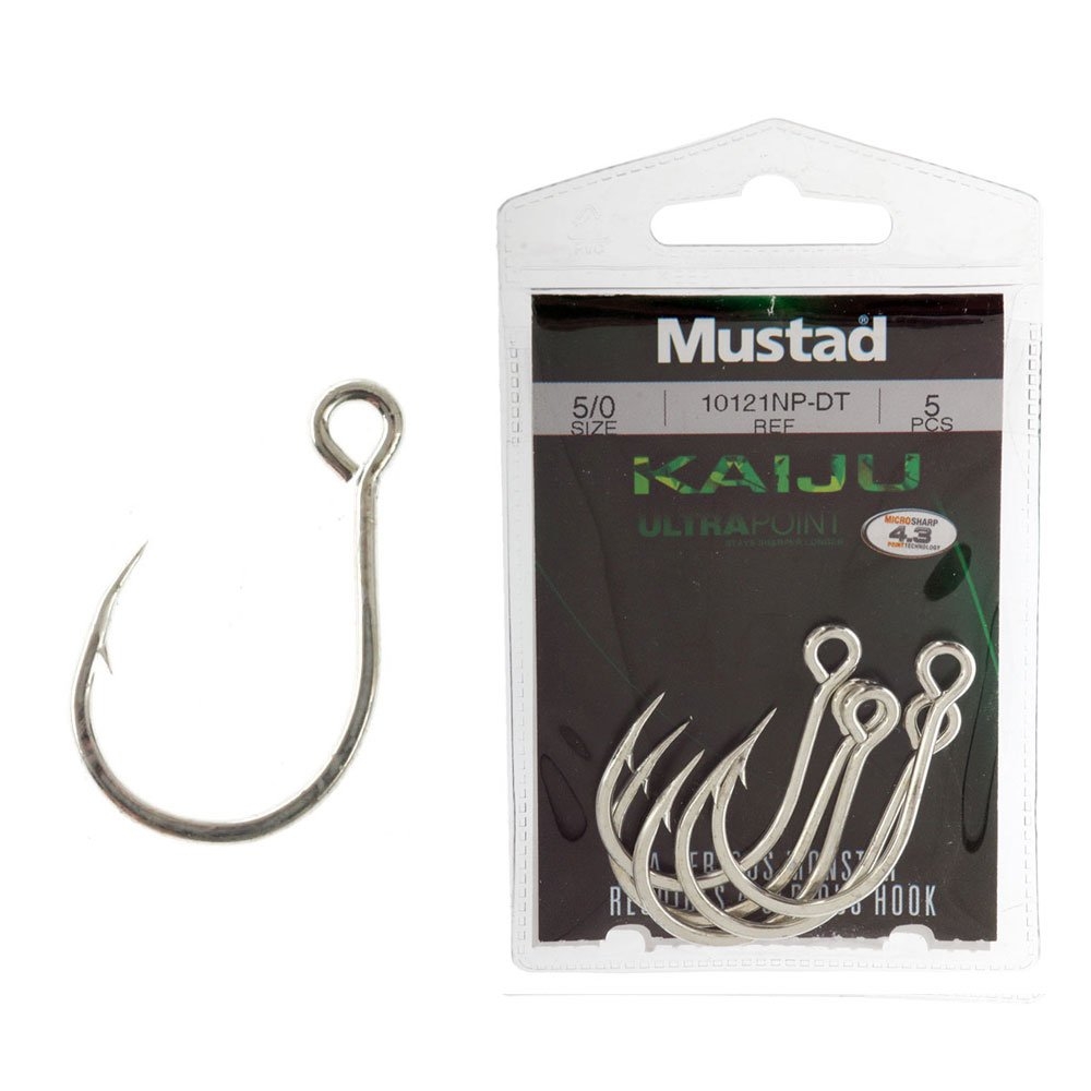 Mustad Kaiju In-Line Jig Hooks 5/0 Qty 5