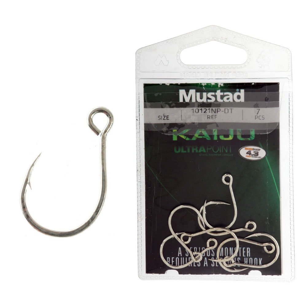 Mustad Kaiju In-Line Jig Hooks No.2 Qty 7