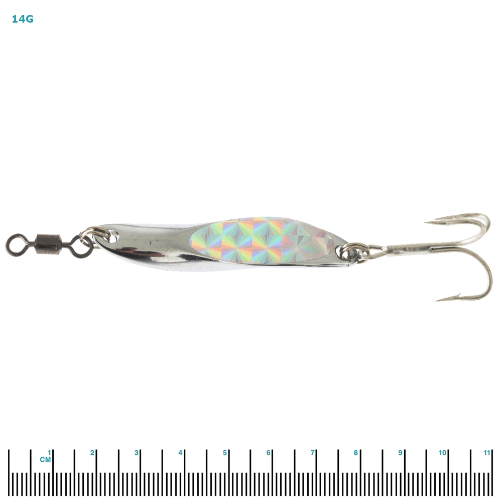 Tsunami Shockwave Chrome Silver Spinning Lure/Jig