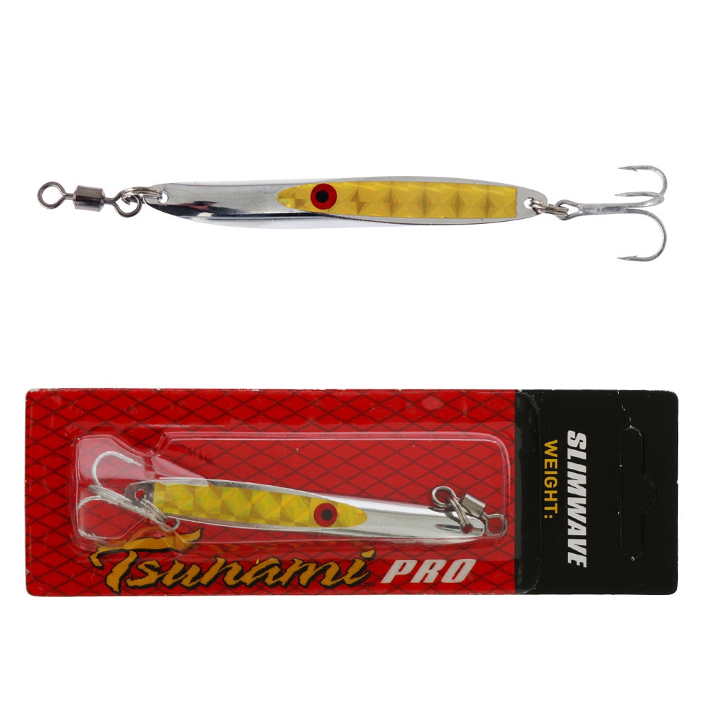 Tsunami Slimwave Saltwater Metal Jig Silver/Chartreuse