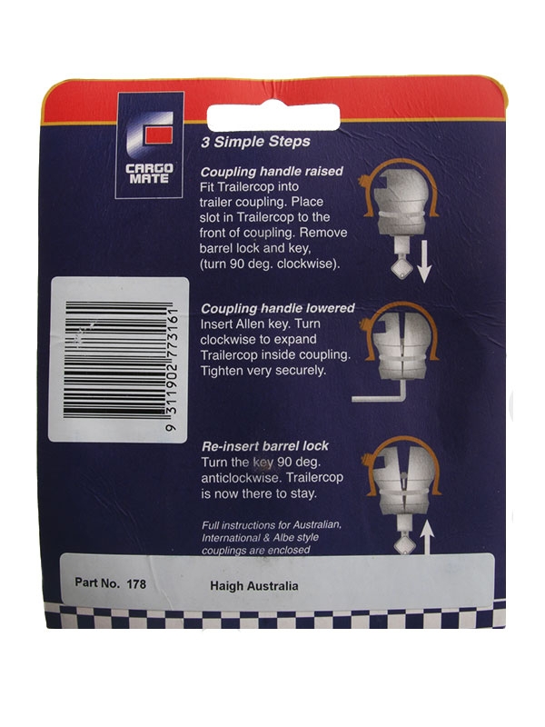 Cargo Mate Anti-Theft Trailer Cop 48mm