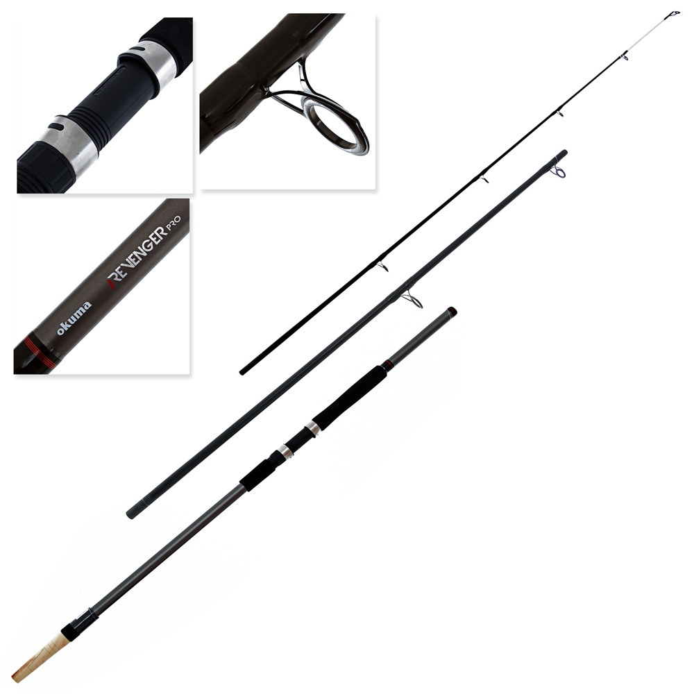 Okuma Revenger Pro Spinning Surf Rod 12ft 3pc