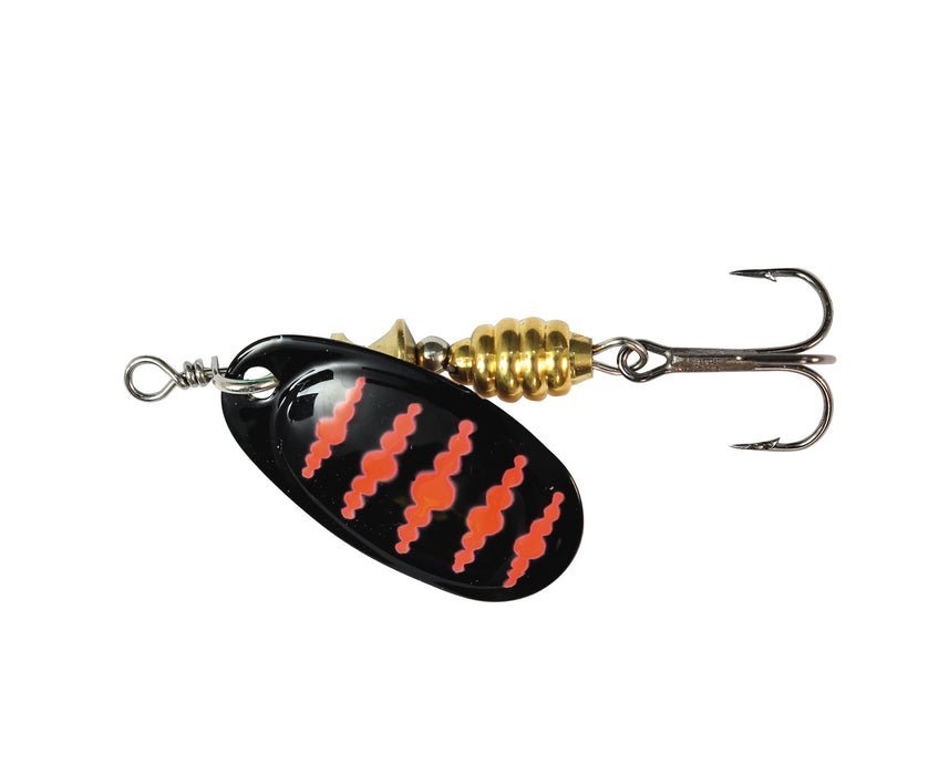 TT Lures Spintrix Spinner Lure #1 3.6g Black Red Dots
