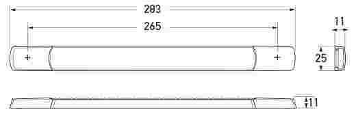 Hella Marine LED Front Direction Indicator Lamp Vertical Mount 12V
