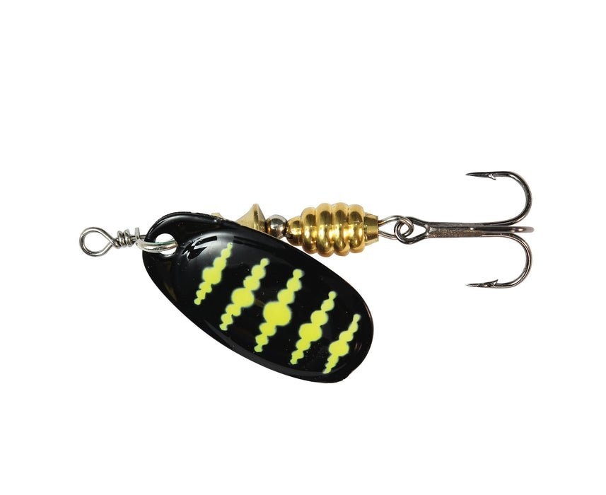 TT Lures Spintrix Spinner Lure #1 3.6g Black Yellow Dots