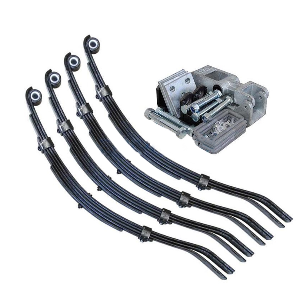 Trailparts Spring Set Eye/Slipper Rocker 6L 3600kg/4 Painted Long