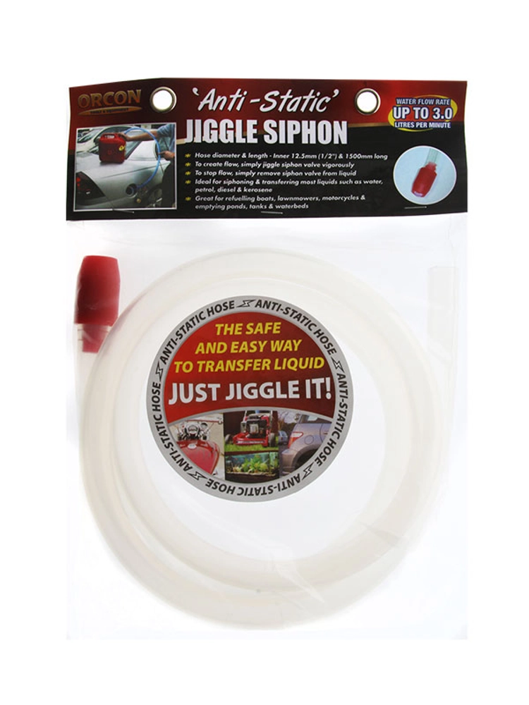Orcon Plastic End Siphon Jiggle Hose 12.5mm x 1.5m Orcon Plastic End Siphon Jiggle Hose 12.5mm x 1.5m