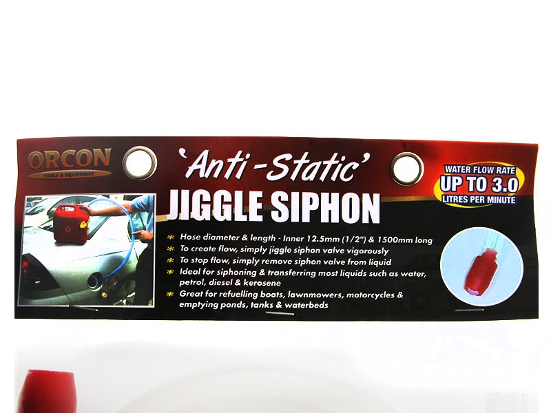 Orcon Plastic End Siphon Jiggle Hose 12.5mm x 1.5m